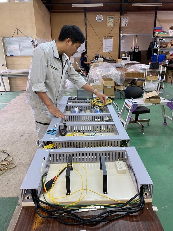 Shimoina Health and Welfare Hospital central monitoring renewal work